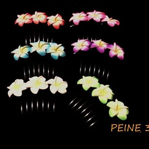 Peine Grande Con 3 Tipanie Color Celeste Para El Cabello