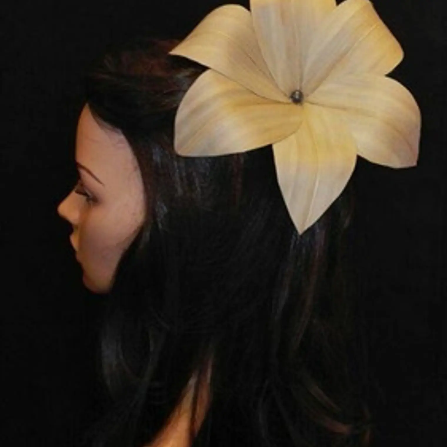 Pinche Flor Pandanus Con Perla Y Pinza Para El Cabello 5