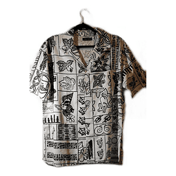Camisa Marca Taukiani Talla Xl Iconografia Rapa Nui