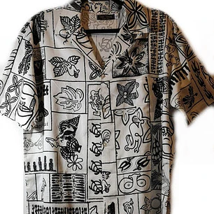 Camisa Marca Taukiani Talla Xl Iconografia Rapa Nui
