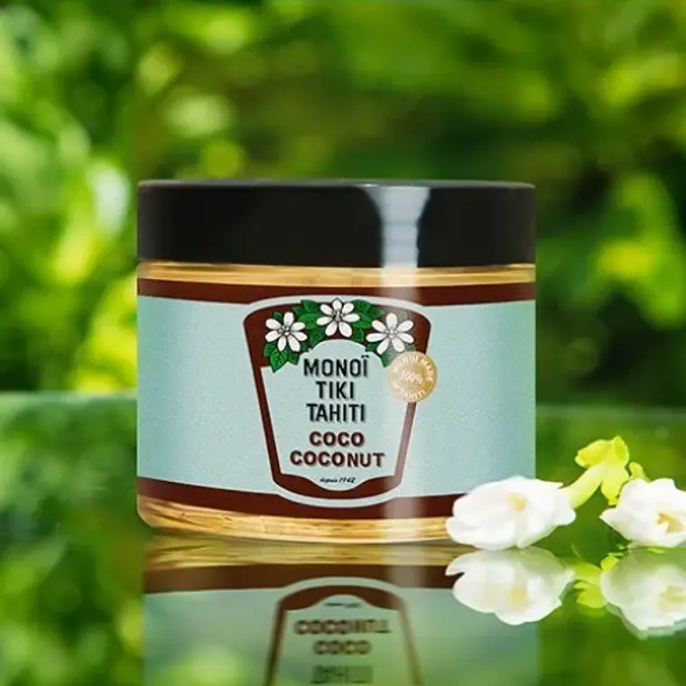 Pote 120ml Monoi Regenerador Hidratante Coco Tiki Tahiti  1