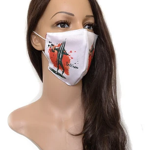 Mascarilla Cubre Boca Doble Tela Diseño Selknam Koshmenk