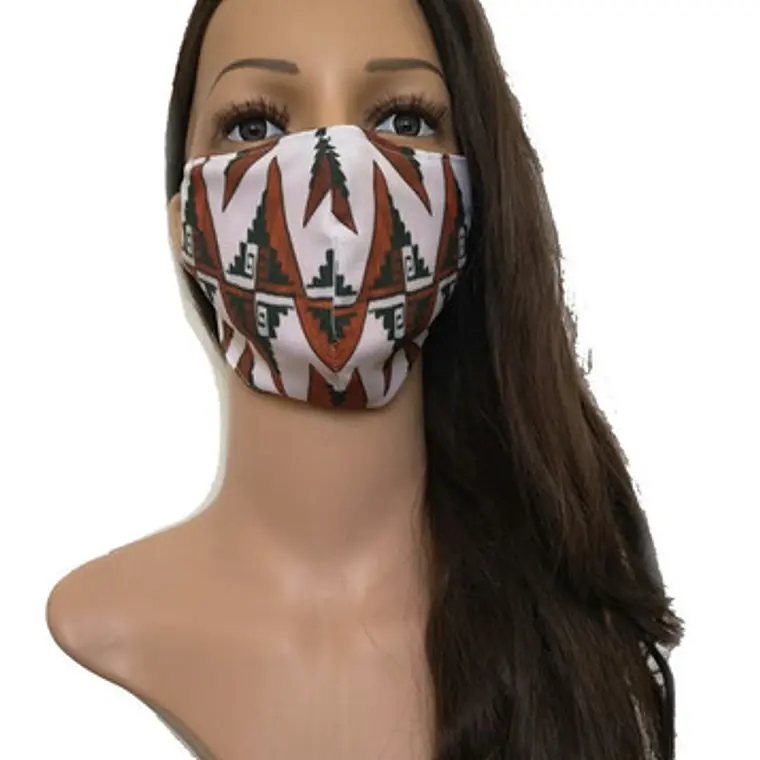 Mascarilla Tapa Boca Y Nariz Doble Tela Diseño Diaguita 2
