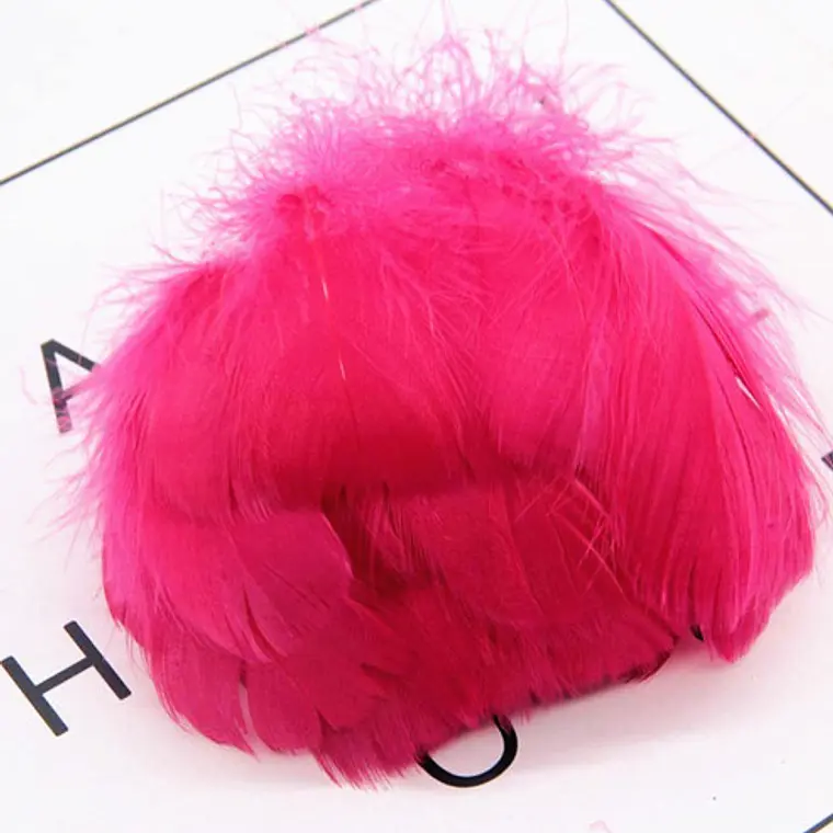 Bolsa Plumas Fucsia 4 a 8cm app 100 unidades 1