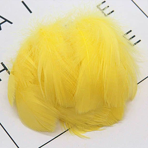 Bolsa Plumas Amarillo entre 4 y 8cm Ideal Para Artesania app plumas