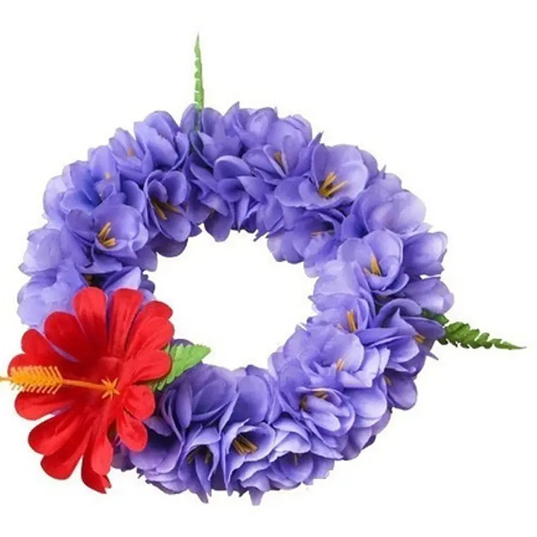 Corona De Flores Ajustable Tipanie Lila e hibisco 1
