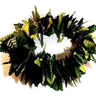 Corona De Hojas Helecho Ajustable elasticada