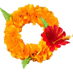 Diadema Corona De Flores Ajustable De Tipanie Naranja 
