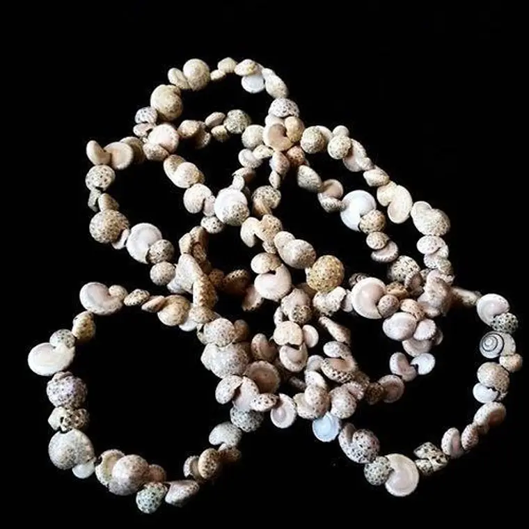 Collar De Cochitas Pipi Color Gris Largo 80cm 5