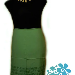 Pareo Borde Rongo Rongo turquesa / Negro 1,75x1,15mts.