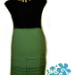 Pareo Borde Rongo Rongo turquesa / Negro 1,75x1,15mts. - thumbnail 2
