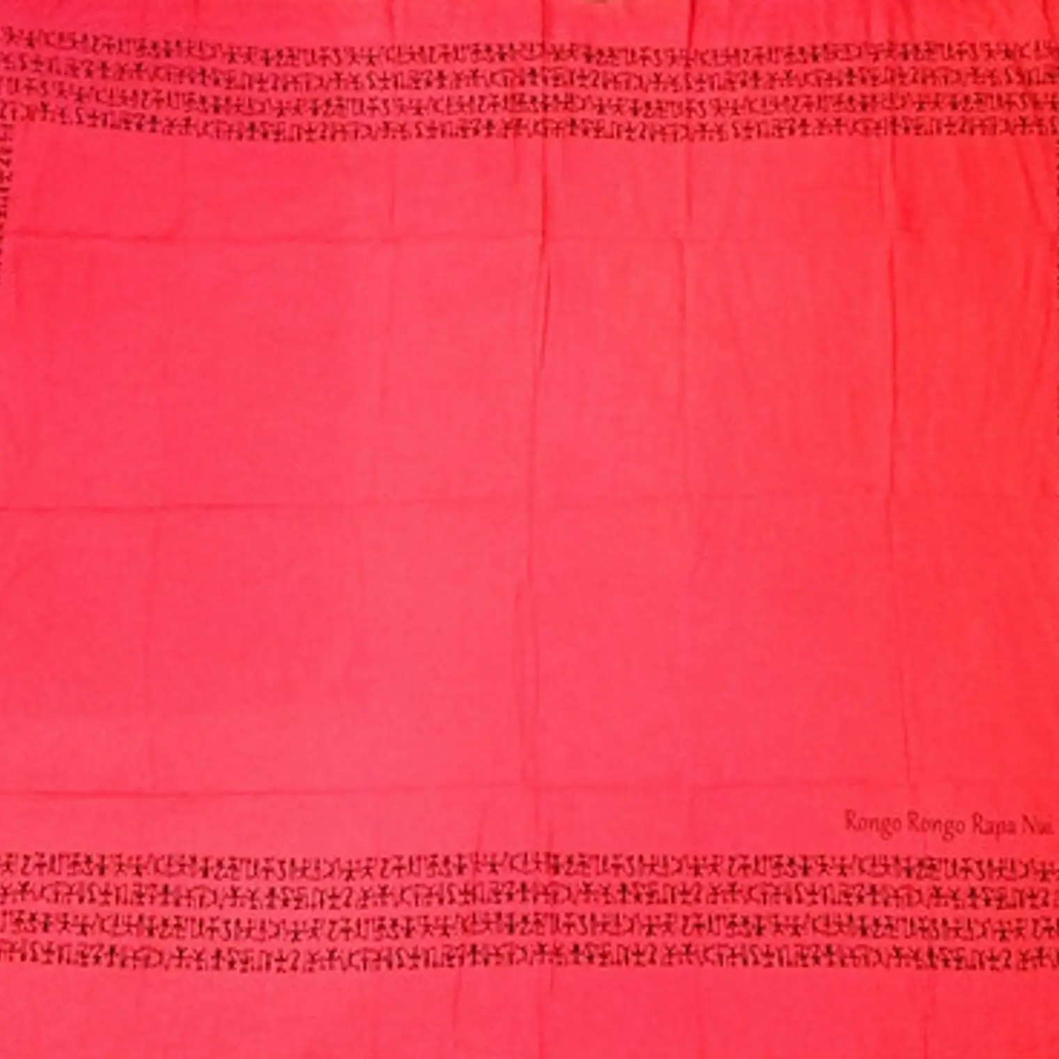 Pareo Napohe Color Fucsia Borde Rongo Rongo 1,75X1,15MTS 1