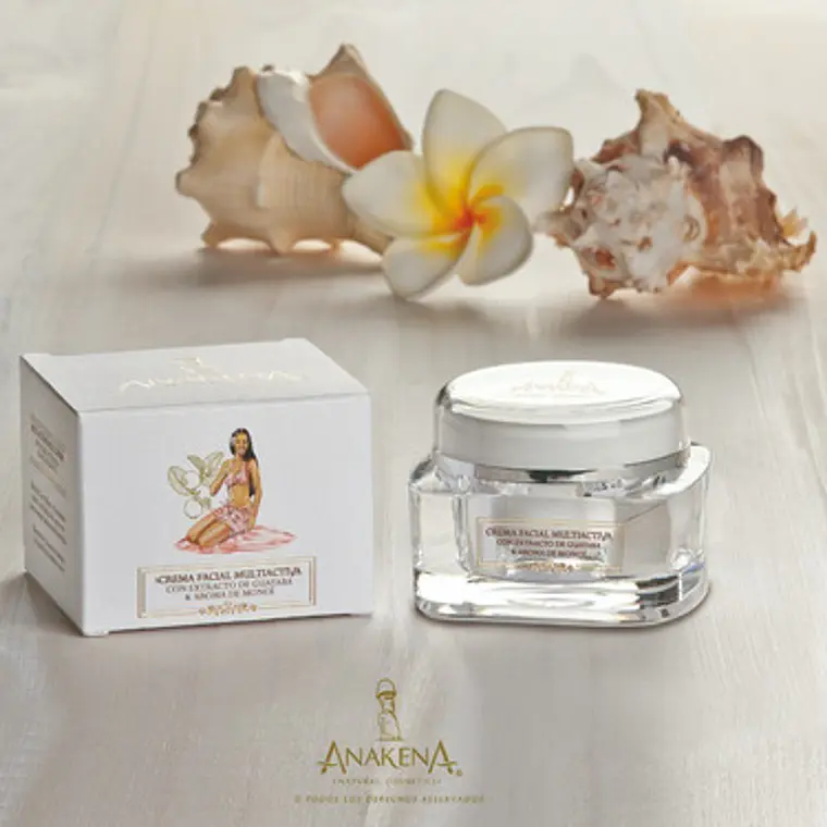 Anakena Crema Facial Con Extractos De Guayaba, aroma floral de monoi tiare, Nutritiva, humectante, anti age 2
