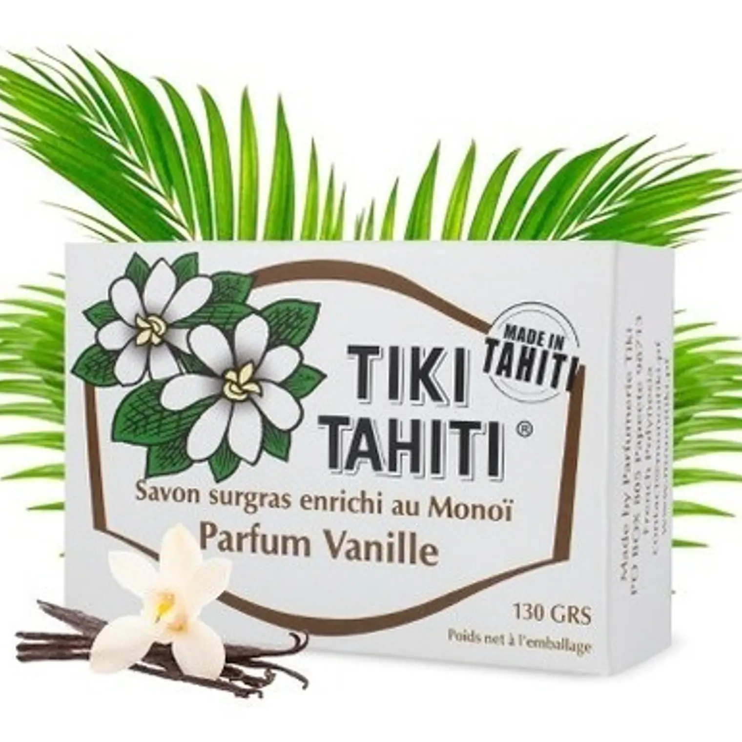 Jabon Barra Monoi Tiki Tahiti Vainilla 130gr 1