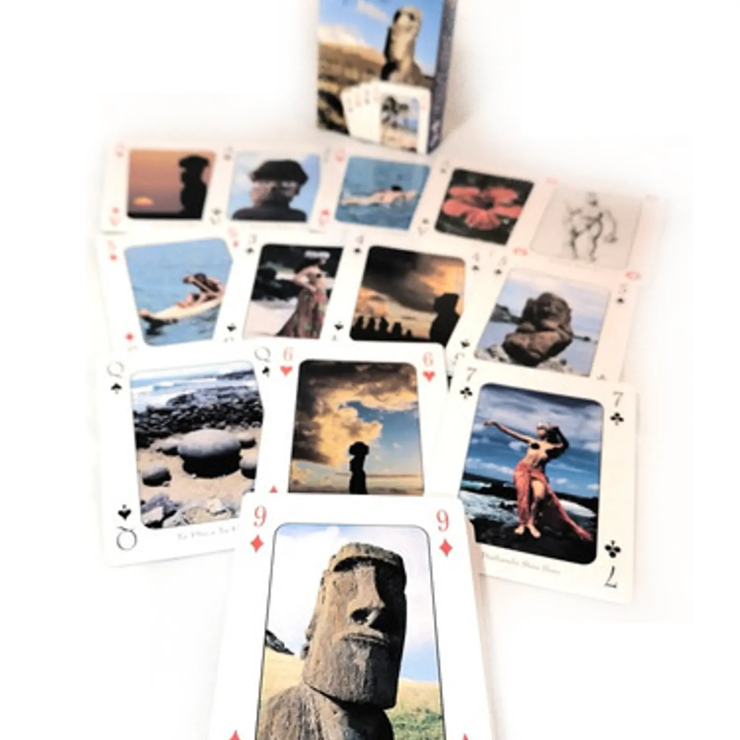 Pack 2 Cajas De Naipes con imagenes de Rapa Nui 4