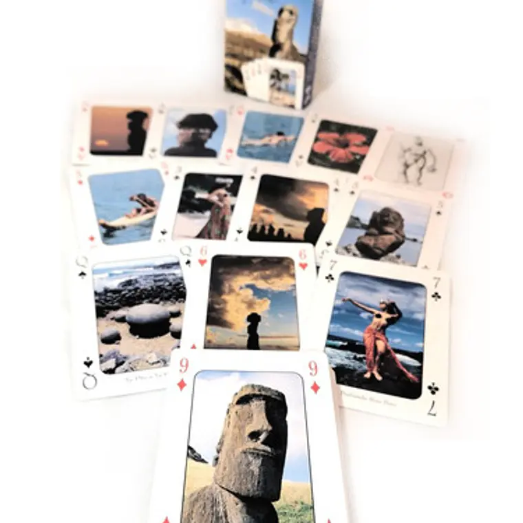 Pack 2 Cajas De Naipes con imagenes de Rapa Nui 4
