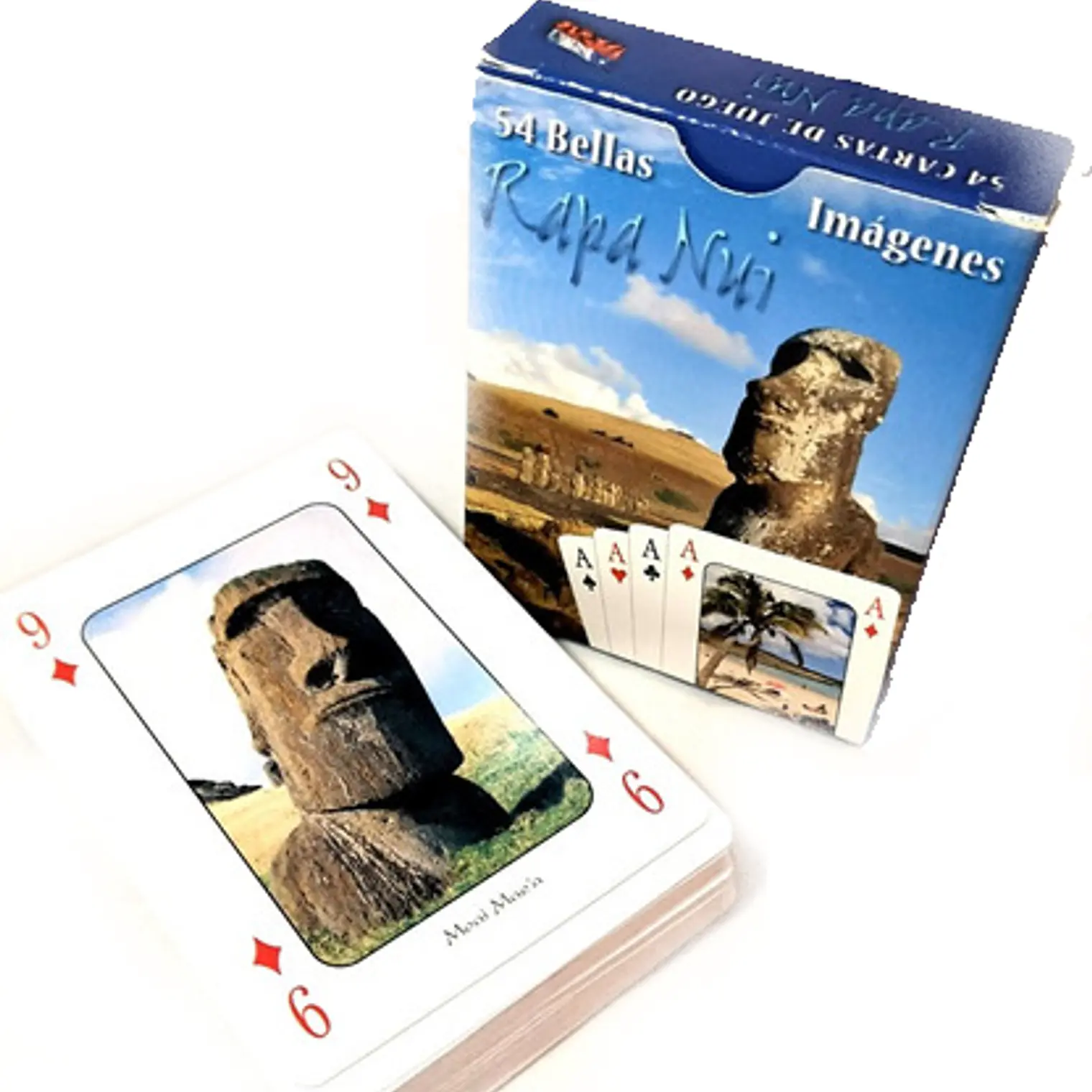Pack 2 Cajas De Naipes con imagenes de Rapa Nui 3