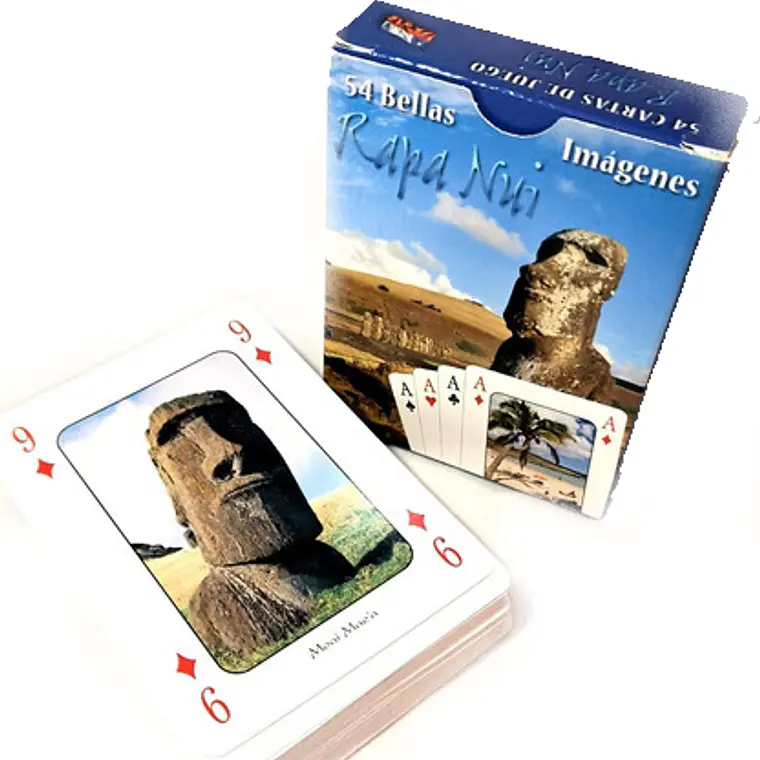 Pack 2 Cajas De Naipes con imagenes de Rapa Nui 3