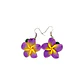 Aros Colgantes Tipanie Lila Con Hojas 3cm - thumbnail 2