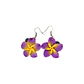 Aros Colgantes Tipanie Lila Con Hojas 3cm - thumbnail 1