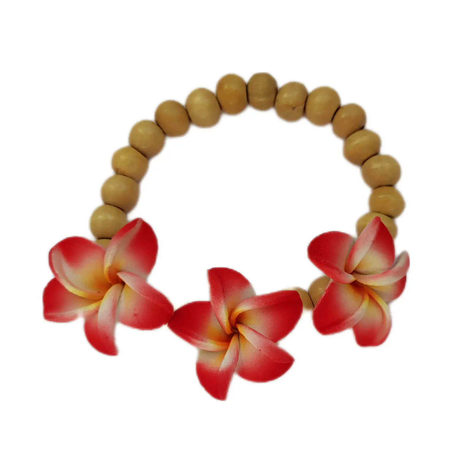 Pulsera de madera y tipanie de goma eva 1