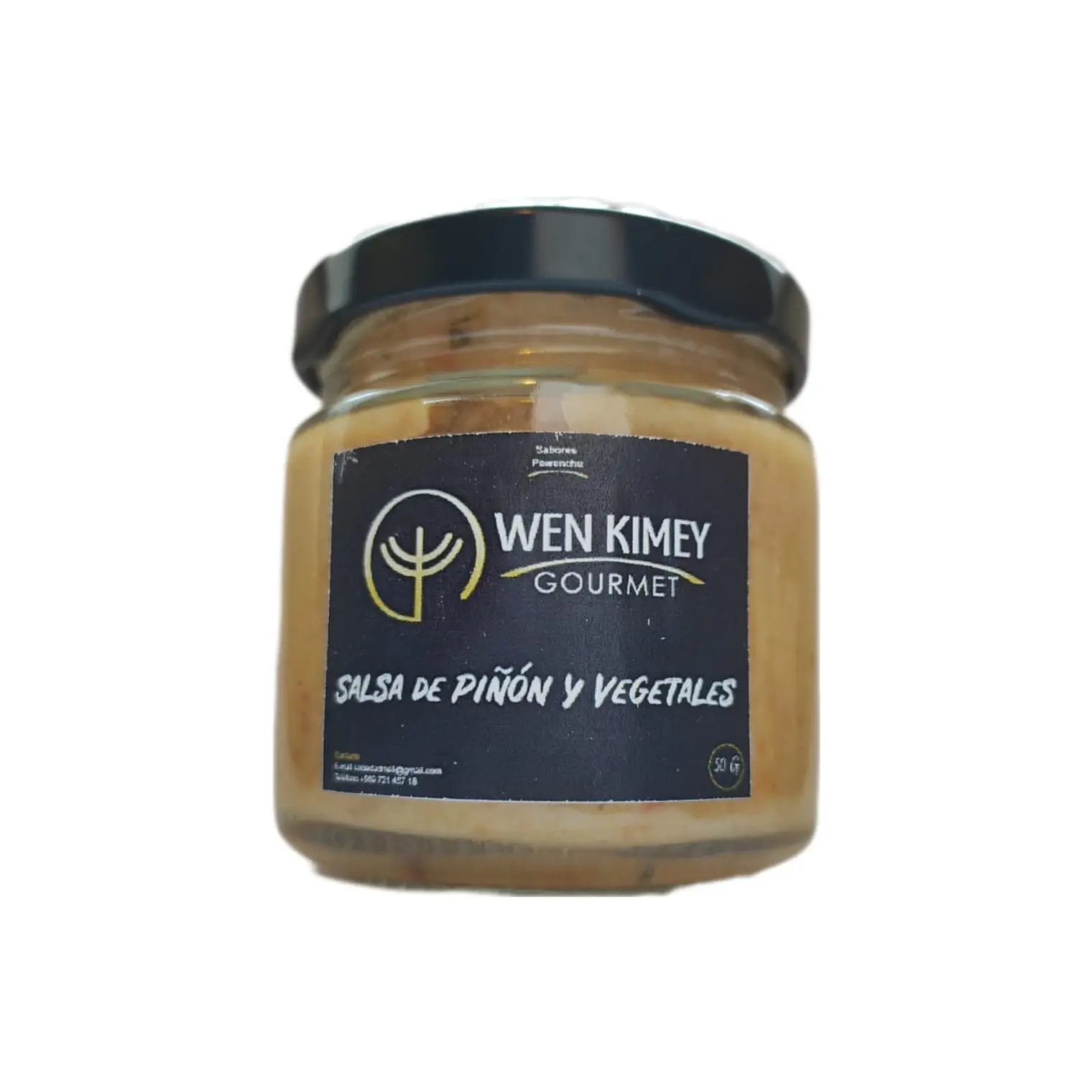SALSA DE PIÑON Y VEGETALES 50 gramos 1
