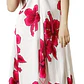 Vestido Mariposa Blanco con Hibisco Fucsia Polinesico importado desde Hawaii - Miniatura 1