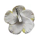 Flores hibisco amarillo 7cm con pinza para el cabello - thumbnail 2
