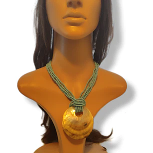 Nacar and Mostacilla necklace