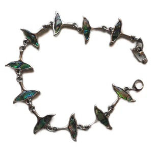 Pulsera fantasía y abalon cola de ballena