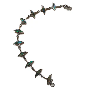 Pulsera fantasía y abalon cola de ballena