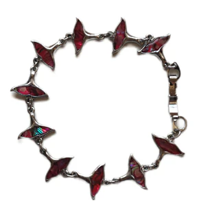 Pulsera fantasía y abalon rosado cola de ballena