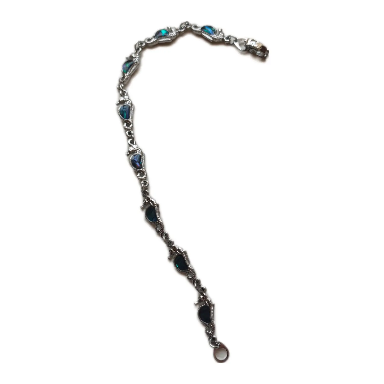 Pulsera fantasía y abalon caballo de mar 2