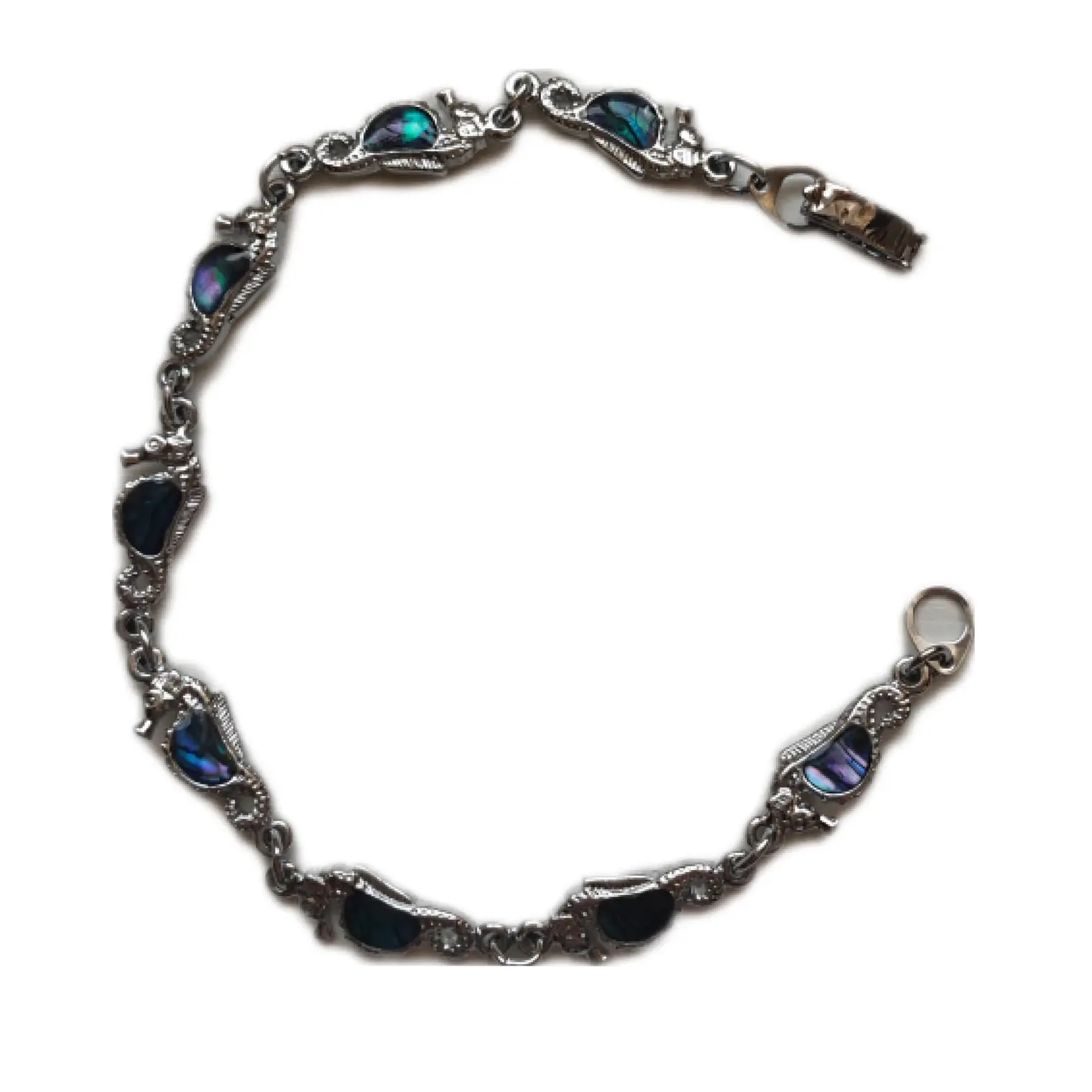 Pulsera fantasía y abalon caballo de mar 1