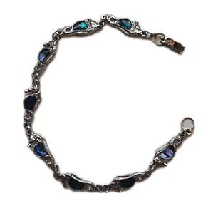 Pulsera fantasía y abalon caballo de mar