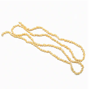 Collar De Cochitas Pipi Color amarillo Largo 50cm