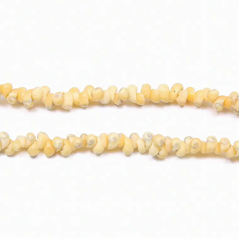 Collar De Cochitas Pipi Color amarillo Largo 50cm 3