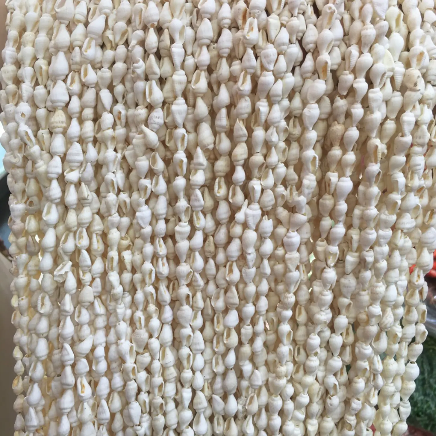 Collar De Conchitas Blanco Largo 120cm 5