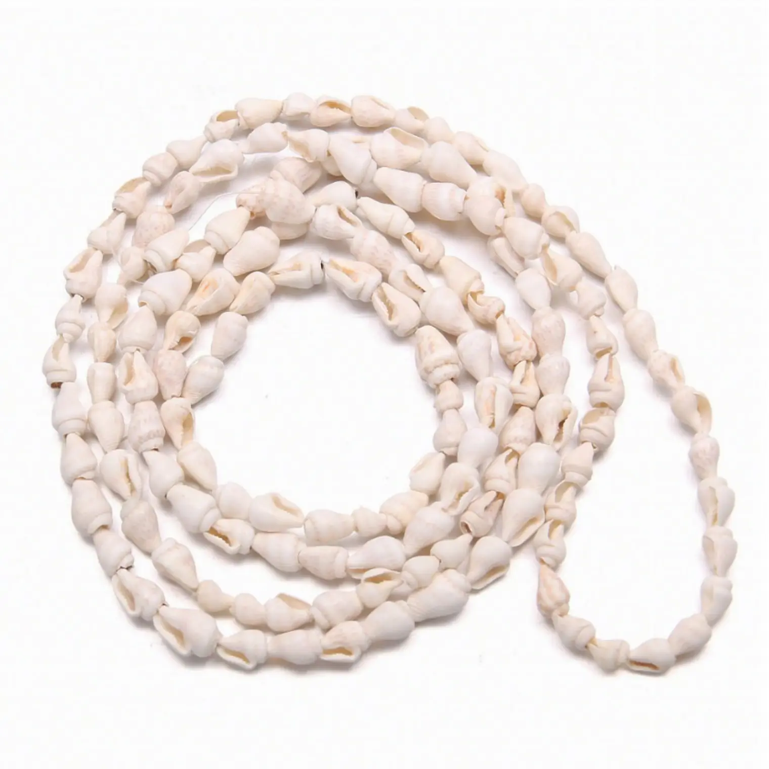 Collar De Conchitas Blanco Largo 120cm 1