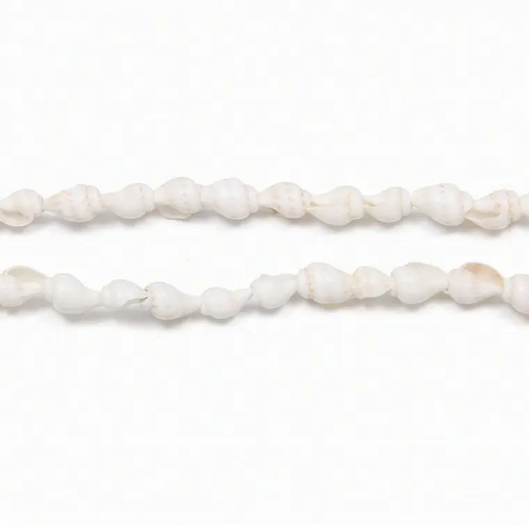 Collar De Conchitas Blanco Largo 120cm 2