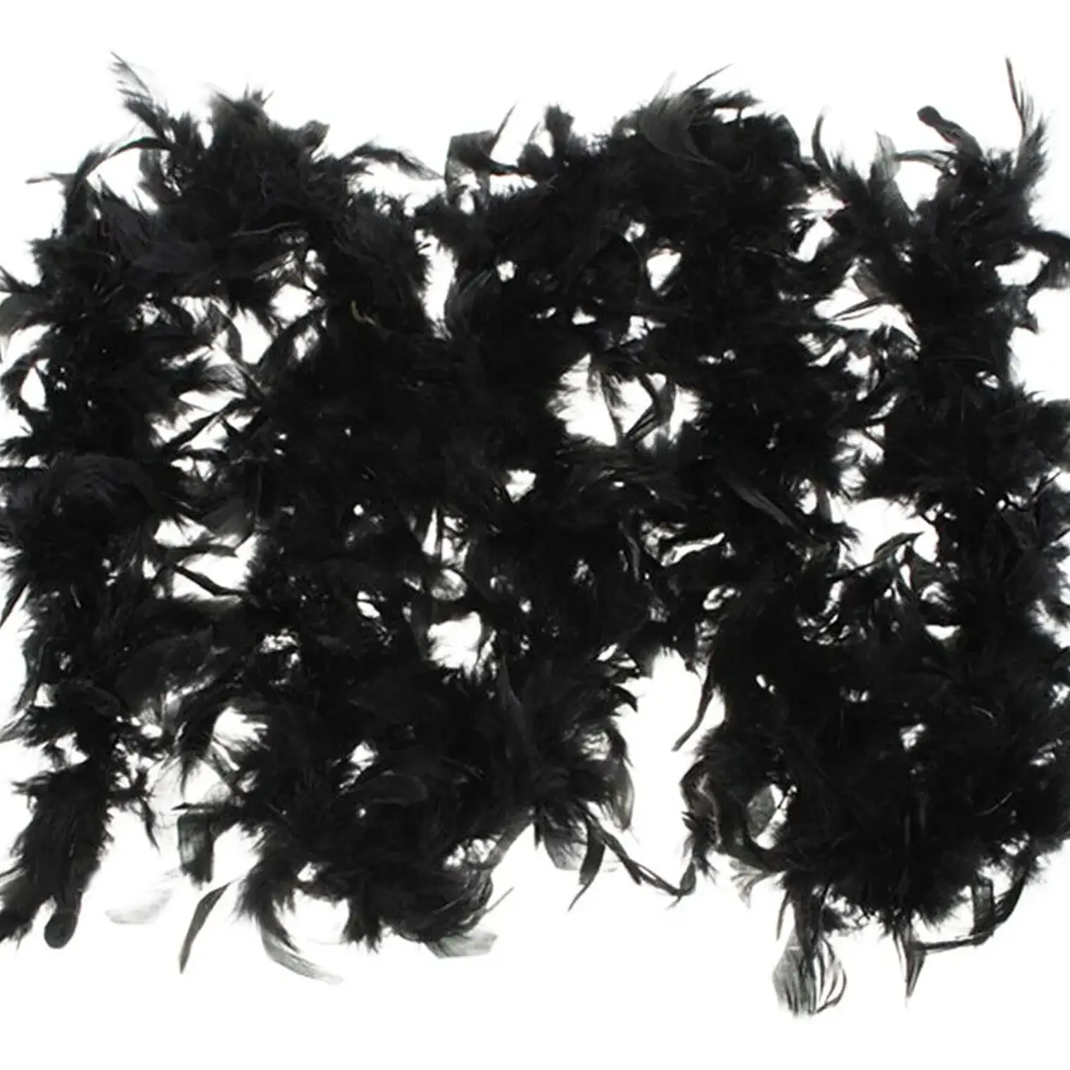 Boa 1,2mts De Plumas artificial negra Para Decoración y/o Manualidades 2