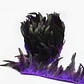1 metro Boa Plumas Morada / negro tornasol 10 A 12cm - thumbnail 2