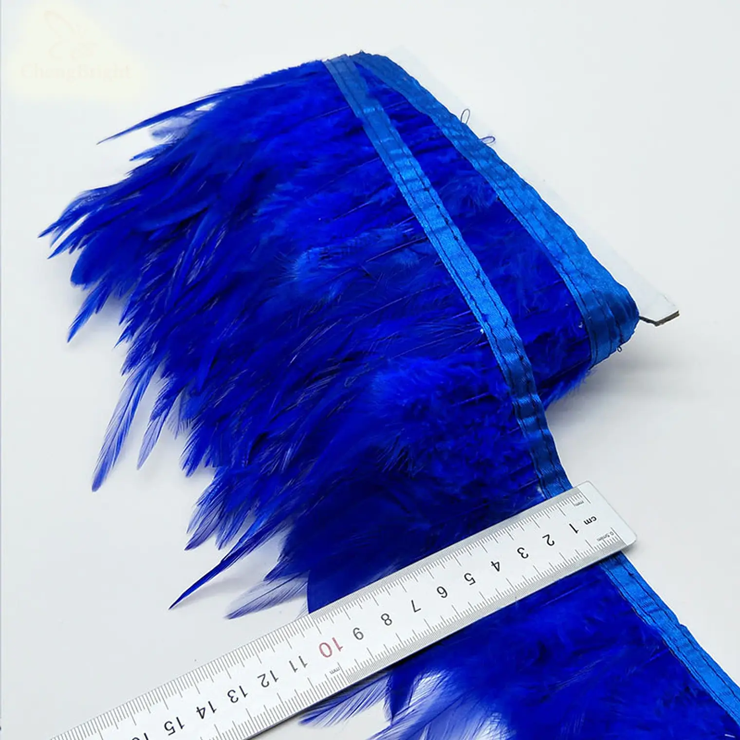 1 metro Boa Plumas azul Largo 10 A 12cm pluma en punta 1