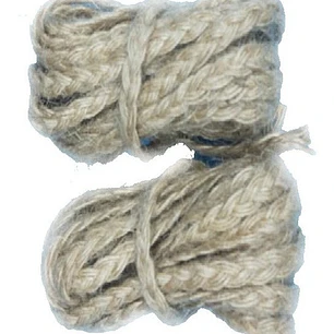 Rollo 5mts trenza De Yute Arpillera Natural Trenzada