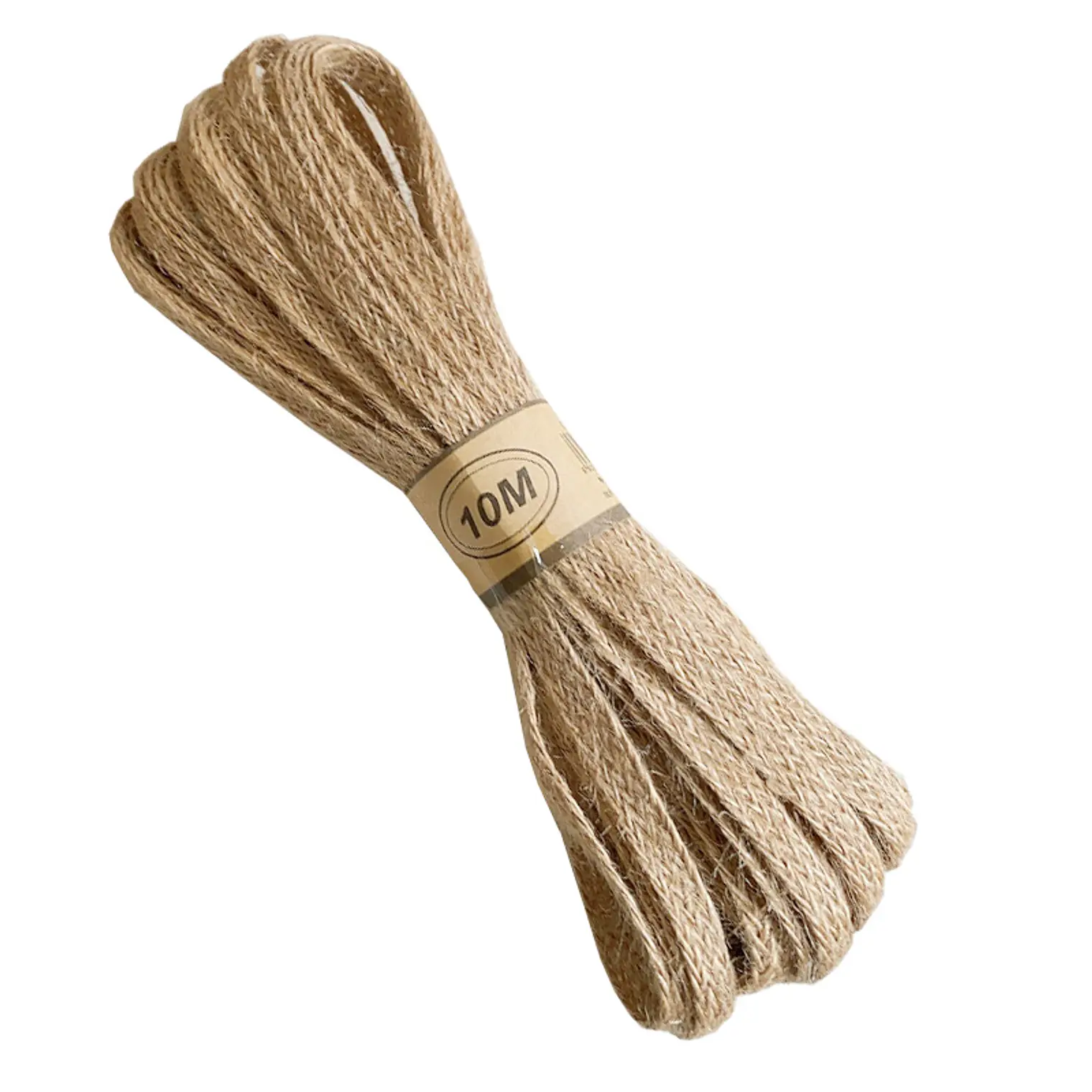Rollo de 10mts de Cáñamo Trenzada Natural ancho de 12mm 1