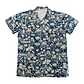 Camisa Polinesica diseño Anakena azul con blanco - Miniatura 1