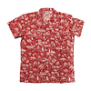 Camisa Polinesica diseño Anakena Rojo blanco