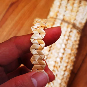 1 rollo 5 yardas o 4,5mts de Fibra de trigo Trenzado niho niho Ideal Artesanías y trajes