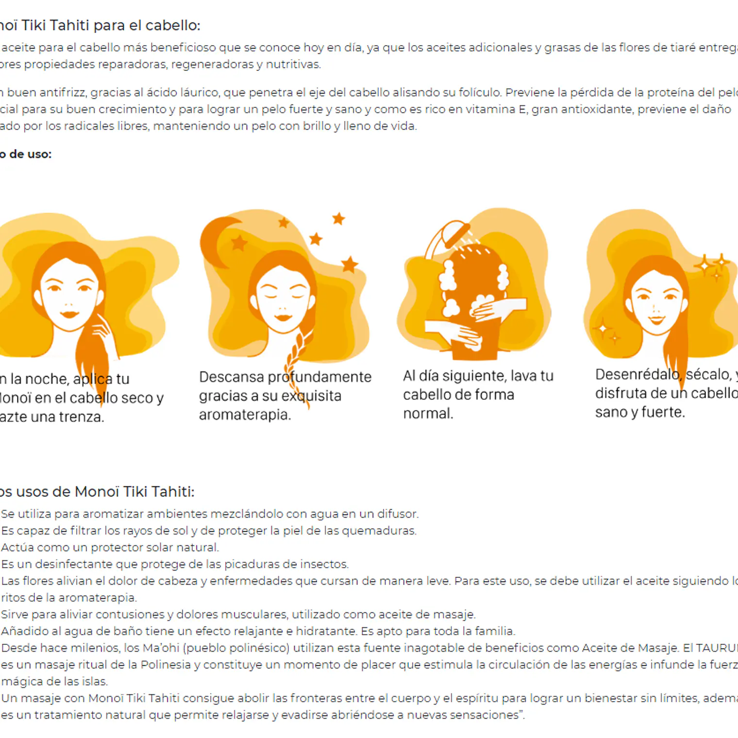 Monoi Tiki Tahiti Vainilla Blanco 120ml  7