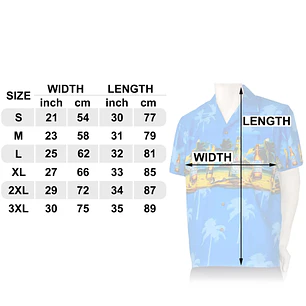 Camisa Polinesica Blanca Con Hibiscos Y Tangata Manu Azul